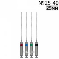 Paste Carriers  25мм, набор: 25-40, каналонаполнители машинные, сталь, (4шт.). Eurofile 1231919201