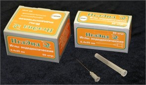 Иглы эндодонтические 0,4*35  20 шт. (Россия) 0001912732