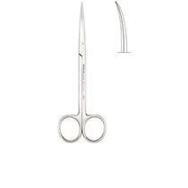 Ножницы 14 см изогнутые по плоскости остроконечные Metzenbaum 1231917235