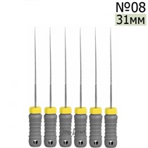 K-Files  31мм, №08, дрильборы ручные, сталь, (6шт.).  Eurofile 1231919188