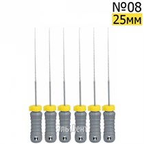 H-Files  25мм, №08, дрильборы ручные, сталь, (6шт.).  Eurofile 1231919144