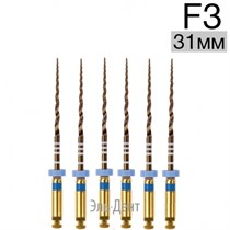 Ultratapers Gold F3, 31мм, стерильные машинные файлы, никель-титан, 6 шт., Eurofile 1231919267