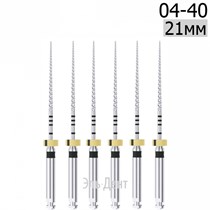 DK-Files  (ХВОСТОВИК 15ММ), 21мм, размер 04-40, машинные файлы, никель-титан, (6шт.). Eurofile 1231919092