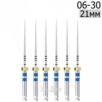 DK-Files  (ХВОСТОВИК 15ММ), 21мм, размер 06-30, машинные файлы, никель-титан, (6шт.). Eurofile 1231919096