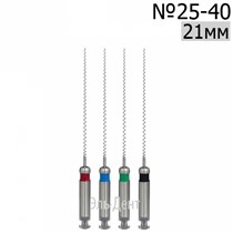 Paste Carriers  21мм, набор: 25-40, каналонаполнители машинные, сталь, (4шт.). Eurofile 1231919196