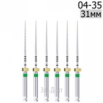 DK-Files  (ХВОСТОВИК 15ММ), 31мм, размер 04-35, машинные файлы, никель-титан, (6шт.). Eurofile 1231919122