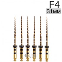 Ultratapers Gold F4, 31мм, стерильные машинные файлы, никель-титан, 6 шт., Eurofile 1231919268