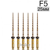 Ultratapers Gold F5, 25мм, стерильные машинные файлы, никель-титан, 6 шт., Eurofile 1231919260