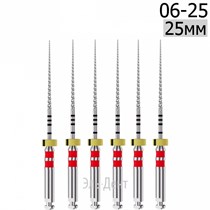 DK-Files  (ХВОСТОВИК 15ММ), 25мм, размер 06-25, машинные файлы, никель-титан, (6шт.). Eurofile 1231919112