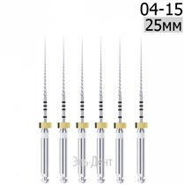 DK-Files  (ХВОСТОВИК 15ММ), 25мм, размер 04-15, машинные файлы, никель-титан, (6шт.). Eurofile 1231919104