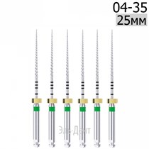 DK-Files  (ХВОСТОВИК 15ММ), 25мм, размер 04-35, машинные файлы, никель-титан, (6шт.). Eurofile 1231919108