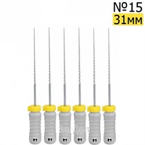 H-Files  31мм, №15, дрильборы ручные, сталь, (6шт.).  Eurofile 1231919157