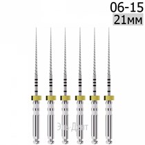 DK-Files  (ХВОСТОВИК 15ММ), 21мм, размер 06-15, машинные файлы, никель-титан, (6шт.). Eurofile 1231919093