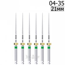 DK-Files  (ХВОСТОВИК 15ММ), 21мм, размер 04-35, машинные файлы, никель-титан, (6шт.). Eurofile 1231919091