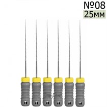 K-Files  25мм, №08, дрильборы ручные, сталь, (6шт.).  Eurofile 1231919177