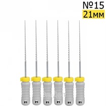 H-Files  21мм, №15, дрильборы ручные, сталь, (6шт.).  Eurofile 1231919135