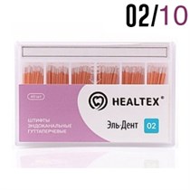 Гуттаперча 02/№10 (120 шт) с маркировкой длины. Healtex 1231920403