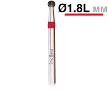 Бор алмазный 001.018L удлиненный шар FG d=018L (красный), 1шт. 1231916266