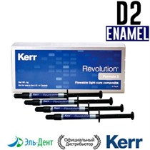 Revolution Formula 2, Эмаль D2 (4 шприца по 1гр + 20 насадок), жидкий композитный материал, 29506, Kerr 1231914349