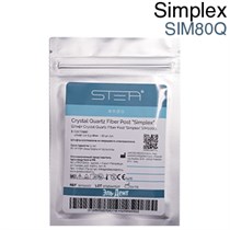 Штифты стекловолоконные, кварцевые Crystal Quartz Fiber Post "Simplex" цилидроконические 0,8-0,2-18мм.  (10шт.) SIM80Q. STEA 1231917988
