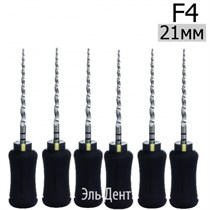 Ultratapers Hand F4, 21мм, ручные файлы, никель-титан, (6шт.) Eurofile 1231919313