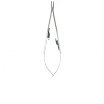 Иглодержатель с фиксатором 18 см, изогнутый Castroviejo 1231917156
