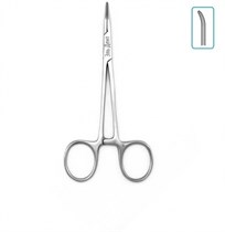 Зажим "Москит" изогнутый по плоскости (125 мм) П-17-142 1231917425