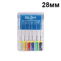 K-Files ручные, никель-титан, размер 45-80,  28мм, 6 шт. STEA 1231918067