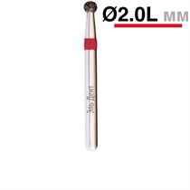 Бор алмазный 001.020L удлиненный шар FG d=020L (красный), 1шт. 1231916267