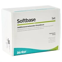 Softbase Материал для мягкой перебазировки съемного протеза (1 катридж 50мл+6смесителей+4мл п. BISICO 1231912650