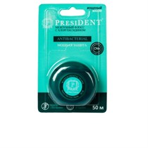 Зубная нить антибактериальная с хлоргексидином (50 м) PRESIDENT 1231916690
