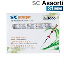 Файлы машинные с памятью формы SC, 31мм, ассорти (6шт.) SOCO 1231916552