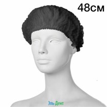 Шапочки "Шарлотта" 100 шт. ЧЕРНЫЕ 48см. Кристидент 1231919066