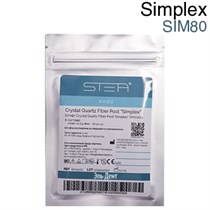 Штифты стекловолоконные, кварцевые Crystal Quartz Fiber Post "Simplex" цилидроконические 0,8-0,2-18мм. (10шт.), с разверткой (дрилью) SIM80. STEA 1231917984