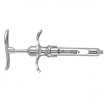 Шприц карпульный латунный с ручной аспирацией (хромированный) 1231917371