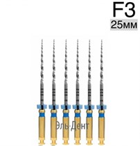 Ultratapers Engine Use F3, 25мм, машинные файлы, никель-титан, (6шт.).Eurofile 1231919226