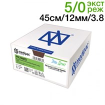 Полиамид 5/0 45см 12мм 3/8 экстра-режущая 24шт голубой 1231916748