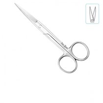 Ножницы 140 мм прямые с двумя острыми концами 1231917444