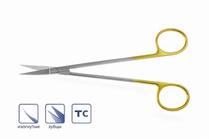 Ножницы Kelly с вставками изогнутые 16 см 2104