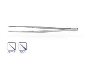 Пинцет хирургический прямой, 18 см 5361