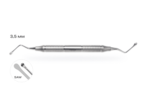 Кюретажная ложка Lucas 86 SAW с зубцами 3.5/3.5 мм 4004