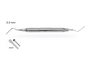 Кюретажная ложка Lucas 86 SAW с зубцами 2.5/2.5 мм 4008
