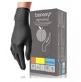 Перчатки ЧЕРНЫЕ нитрил Benovy M (7/8), 3г. 100шт. 1231913970 - фото 333408