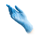 Перчатки нитриловые Nitrile (BENOVY) M (7-8) голубые, 50 пар. DFNLBB03/SFE6BB2783 - фото 341798