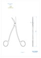 Ножницы для десны N2 изогнутые в области лезвия и в области ручки, 16,5 см 0310-1 - фото 351209