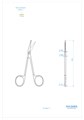 Ножницы для десны N1 изогнутые, 11,5 см 0301-1 - фото 351658