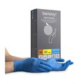 Перчатки мед. диагност. однораз. нестер. нитрил.неопудр. Benovy M голубые текстур. на пальцах, 50пар 86495 - фото 415975