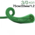ФТОРЭКС нить лавсановая, плетеная, с фторкаучуковым покр, зеленая 3/0(МР 2), 75см, HR(кол.1/2) -20мм. (25шт.). Линтекс 1231919007 - фото 446745