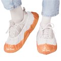 Бахилы Elegreen Экстра с двойной подошвой бело-оранжевые, 3 г. 50 пар (100 шт). Elegreen 1231918803 - фото 448568