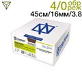 Моносорб 4/0 45см 16мм 3/8 обратно-режущая 24шт фиолетовый 1231916759 - фото 449088